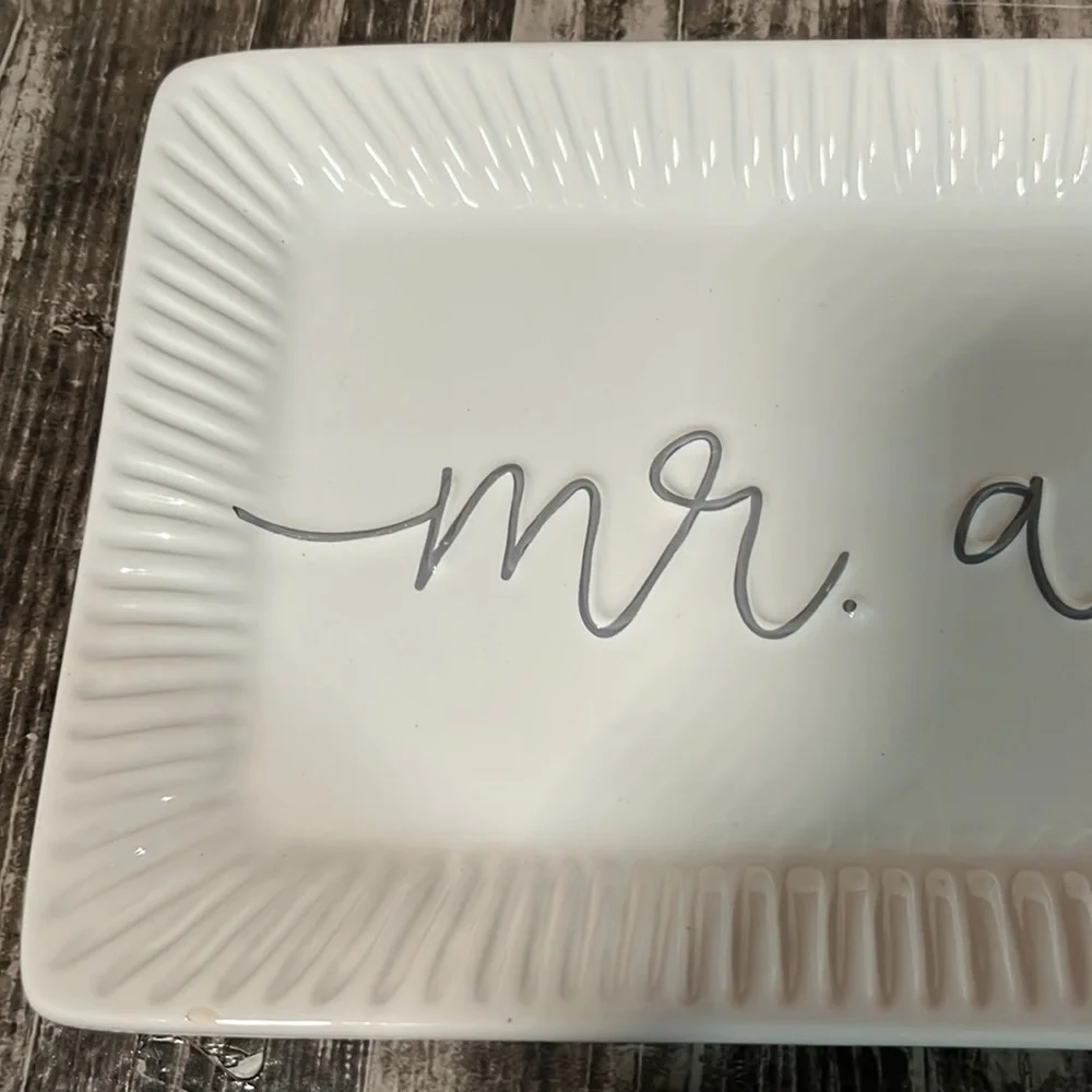 Pier 1 Mr & Mrs Hostess Tray